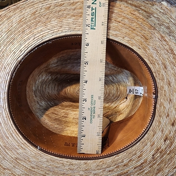 Vintage Straw Cowboy Hat Made Mexico 12X Whistler Hat \'N\' Hand Size 7 1/8